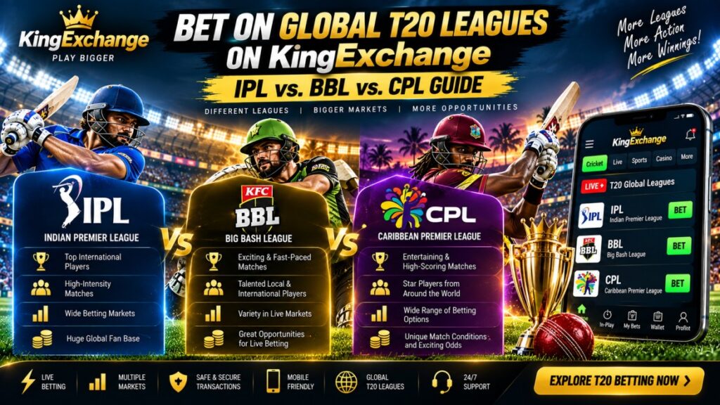 Bet on Global T20 Leagues on KingExchange